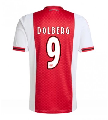 Ajax Kasper Dolberg #9 Hjemmebanetrøje 2025-26 Kortærmet